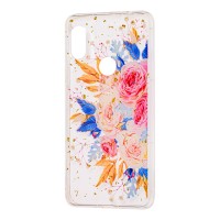 Чохол для Xiaomi Redmi Note 6 Pro Flowers Confetti "кущова троянда"