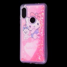 Чохол для Xiaomi Redmi Note 6 Pro Блискучі вода Fashion "Kitty"