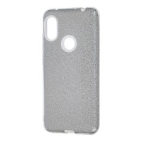 Чохол для Xiaomi Redmi Note 6 Pro Shining Glitter з блискітками сріблястий