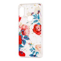 Чохол для Xiaomi Redmi Note 6 Pro Flowers Confetti "троянда"