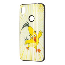 Чохол для Xiaomi Redmi Note 7 glass "Angry Birds" Chuck