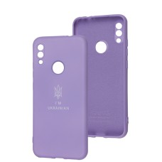 Чохол для Xiaomi Redmi Note 7 Silicone Full Тризуб лавандовий
