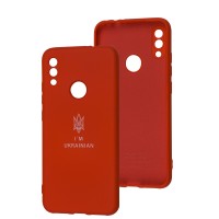 Чохол для Xiaomi Redmi Note 7 Silicone Full Тризуб червоний