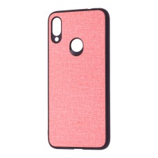 Чохол для Xiaomi Redmi Note 7 Hard Textile рожевий