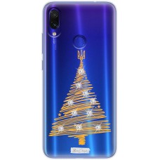 Чохол для Xiaomi Redmi Note 7 MixСase зі стразами ялинка з гербом