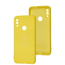 Чохол для Xiaomi Redmi Note 7 Silicone Full Тризуб жовтий