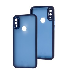 Чохол для Xiaomi Redmi Note 7 Luxury Metal Lens синій
