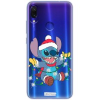 Чохол для Xiaomi Redmi Note 7 MixСase зі стразами гірлянда та стич