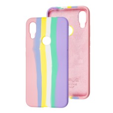 Чохол для Xiaomi Redmi Note 7 Wave Rainbow pink