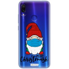 Чохол для Xiaomi Redmi Note 7 MixСase новий рік гном в масці