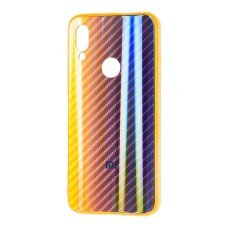 Чохол для Xiaomi Redmi Note 7 Carbon Gradient Hologram золотистий