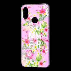 Чохол для Xiaomi Redmi Note 7 Flowers Confetti "рожеві квіти"