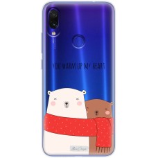 Чохол для Xiaomi Redmi Note 7 MixСase новий рік ведмеді
