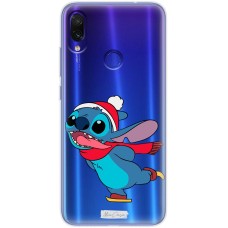 Чохол для Xiaomi Redmi Note 7 MixСase новий рік стиг на ковзанах