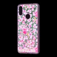Чохол для Xiaomi Redmi Note 7 Блискучі вода рожевий "рожеві квіти"