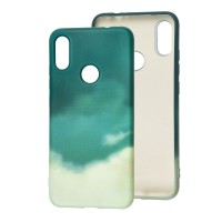 Чохол для Xiaomi Redmi Note 7 Wave Watercolor dark green/gray