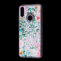Чохол для Xiaomi Redmi Note 7 Блискучі вода світло-рожевий "квітучі куточки"