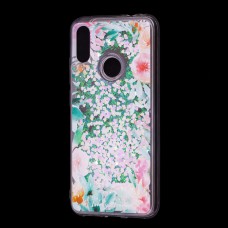 Чохол для Xiaomi Redmi Note 7 Блискучі вода світло-рожевий "квітучі куточки"