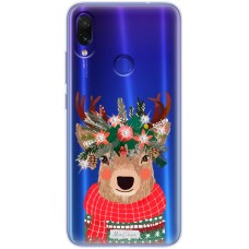 Чохол для Xiaomi Redmi Note 7 MixСase зі стразами олень