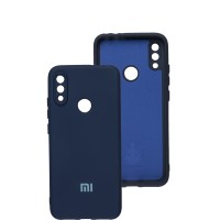 Чохол для Xiaomi Redmi Note 7 Silicone Full camera синій / midnight blue