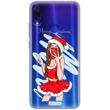 Чохол для Xiaomi Redmi Note 7 MixСase новий рік снігуронька