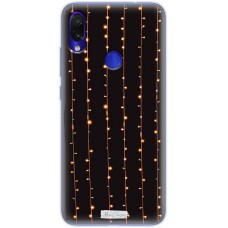 Чохол для Xiaomi Redmi Note 7 MixСase новий рік вертикальна гірлянда