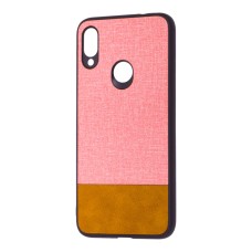 Чохол для Xiaomi Redmi Note 7 Hard Textile рожево-коричневий