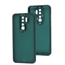 Чохол для Xiaomi Redmi Note 8 Pro Luxury Metal Lens зелений