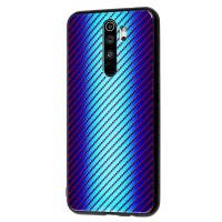 Чохол для Xiaomi Redmi Note 8 Pro Carbon Gradient Hologram "блакитний"