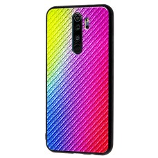 Чохол для Xiaomi Redmi Note 8 Pro Carbon Gradient Hologram "бузковий"