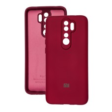 Чохол Xiaomi Redmi Note 8 Pro Silicone Full camera бордовий / marsala