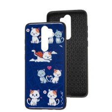 Чохол для Xiaomi Redmi Note 8 Pro Wave Majesty kitty in love / midnight blue