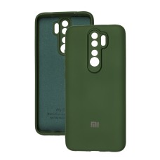 Чохол для Xiaomi Redmi Note 8 Pro Silicone Full camera зелений / dark green