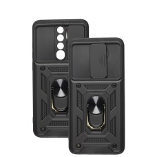 Чохол для Xiaomi Redmi Note 8 Pro Serge Ring Armor ударостійкий чорний