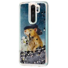 Чохол для Xiaomi Redmi Note 8 Pro Блискучі вода "mouse ковбой"