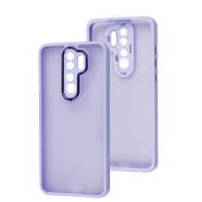 Чохол для Xiaomi Redmi Note 8 Pro Luxury Metal Lens бузковий