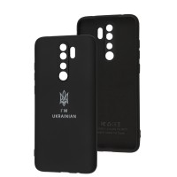 Чохол для Xiaomi Redmi Note 8 Pro Silicone Full Тризуб чорний