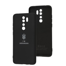 Чохол для Xiaomi Redmi Note 8 Pro Silicone Full Тризуб чорний