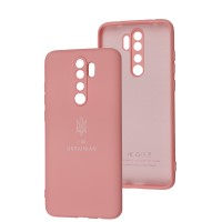 Чохол для Xiaomi Redmi Note 8 Pro Silicone Full Тризуб розовий / light pink