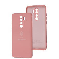Чохол для Xiaomi Redmi Note 8 Pro Silicone Full Тризуб розовий / light pink