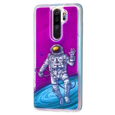Чохол для Xiaomi Redmi Note 8 Pro "рідкий пісок" фіолетовий космос