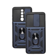 Чохол для Xiaomi Redmi Note 8 Pro Serge Ring Armor ударостійкий синій