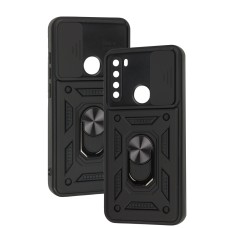 Чохол для Xiaomi Redmi Note 8 Serge Ring Armor ударостійкий чорний