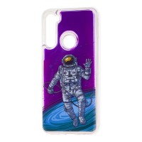 Чохол для Xiaomi Redmi Note 8 "рідкий пісок" фіолетовий космос