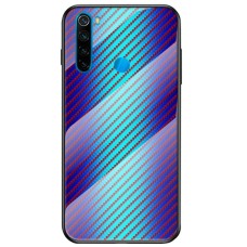 Чохол для Xiaomi Redmi Note 8 Twist glass "блакитний"