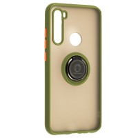 Чохол для Xiaomi Redmi Note 8 LikGus Edging Ring хакі