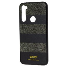 Чохол для Xiaomi Redmi Note 8 woto з блискітками чорний