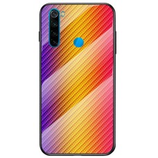 Чохол для Xiaomi Redmi Note 8 Twist glass "помаранчевий"