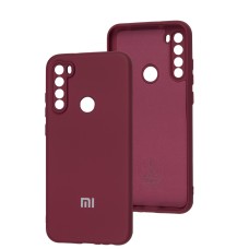 Чохол Xiaomi Redmi Note 8T Silicone Full camera бордовий / marsala