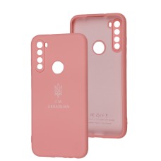 Чохол для Xiaomi Redmi Note 8T Silicone Full Тризуб розовий / light pink